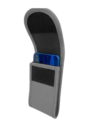 Lederax Ld170 Kanvas Kumaş Cırt Kapaklı Kemere Takılan Telefon Kı