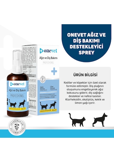 Onevet Kedi Ve Köpekler İçin Ağız Diş Bakımı Destekleyici Damla