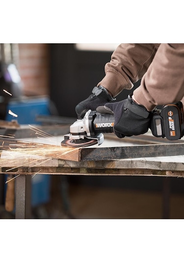 Worx WX812.9C 20 V 2.0 Ah 125 MM Kömürsüz Profesyonel Tek Akülü Şarjlı Avuç Taşlama