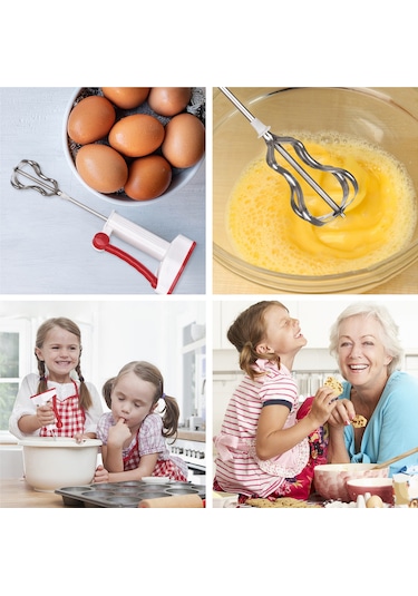 Hombey El Tipi Mutfak Blenderı - Çelik Paslanmaz, Yumurta Karıştırıcı, Krema Şekerleştiren, Smoothie Ve İçecekler İçin Mavi Ev Aletleri Mavi