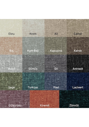 Jakarlı Şönil Koltuk Örtüsü Kanepe Örtüsü Koltuk Şalı 175x215 Kaymaz Sage Yeşil Yeşil