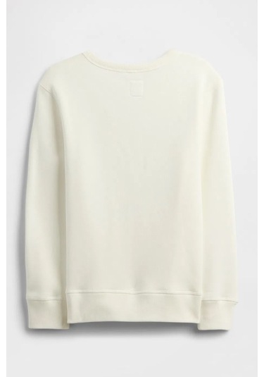 Gap V-fa Logo Çocuk Sweatshirt KREM