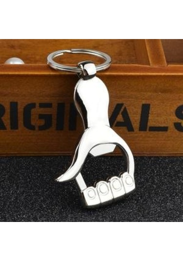 Yaratıcı Anahtarlıklar Palmiye El Şekli Şişe Açacağı Aksesuarları Hediye Çinko Alaşım Kolye Tutucu Açan Tirbuşon Açıcılar Ahşap