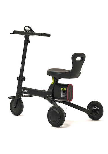 İgofor 3 Tekerlekli Katlanabilir Elektrikli Oturulabilir Scooter Siyah