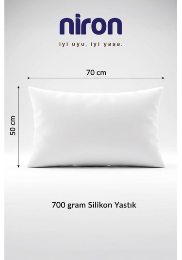 Niron Tek Kişilik Yorgan + 1 Adet Yastık Seti 155x215 Cm 4 Mevsim Mikrofiber Konfor Beyaz