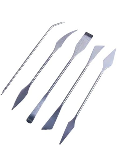 Gebzeli Seramik Şekillendirme Ve Dip Alma 5li Çelik Set