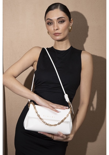 Sisley Kadın Çapraz Çantası Sly 183 Std / Beyaz Beyaz