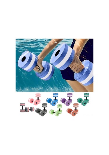 Ximistore9 Havuz Egzersizi İçin 2 Adet Köpük Dambıl - Su Altı Direncı Antremanı, Üst Vücut Ve Karın Geliştirme Aleti