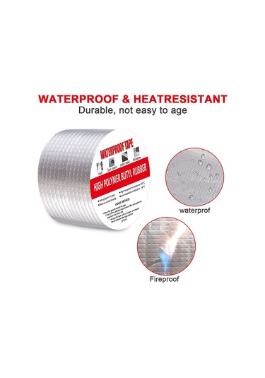 Springsun Voc İçermeyen Dış Mekan Butil Bant - Çok Amaçlı Sızdırmazlık & Onarım, Karavan/çatı/tekne İçin