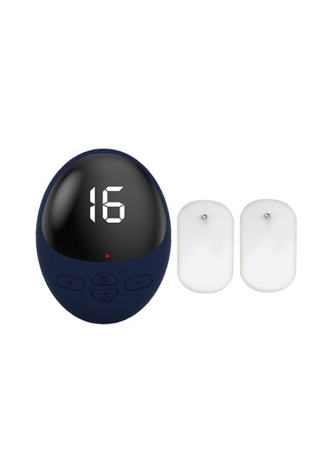 Teltree Taşınabilir Elektrikli Boyun Masaj Aleti - 6 Modlu, 16 Seviyeli Ems Terapi Yaması Mavi