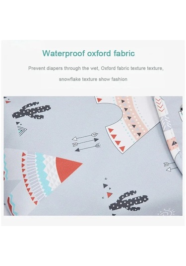 Jialan Bebek Bezi Çantası Su Geçirmez İslak Kuru Paketi Mumya Gri