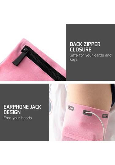 Reedark S Boyutu Gri Spor Kolluk Çantası - Koşu Ve Egzersizlerde Telefon, Anahtar, Para Taşıma - Serbest Eller İle Spor Yapın