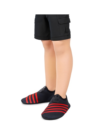 Kiko Kids Enigma Havuz Plaj Erkek Çocuk Deniz Ayakkabısı 7501 Siyah - Kırmızı Siyah - Kırmızı Kırmızı - Siyah