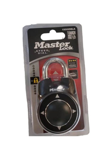 Neevoyu Master Lock Yönlü Kombinasyon Kilit: Spor Salonu Ve Okul Dolabı Koruması, Hızlı Erişim, Siyah Renk Siyah