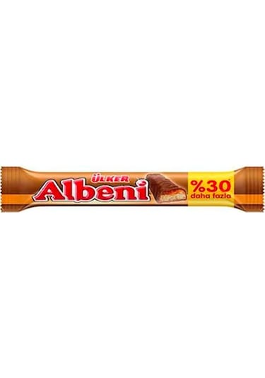 Ülker Albeni % 30 Daha Fazla Karamelli Bisküvi Bar 18 x 52 G