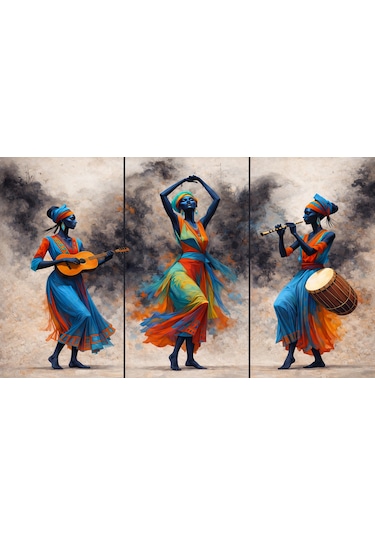 Müzik & Dans Temalı Modern Kanvas Tablo