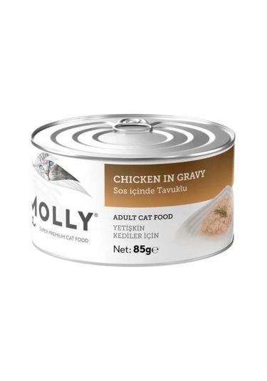Molly Sos İçinde Tavuklu Yetişkin Kedi Konservesi 85 Gr