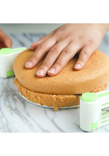 Maiyame Yeşil Fırın Aracı Seti: Eşit Dilimler İçin Ekmek-kek Dilimleyici, Katlama Yardımcısı Ve Bölücü Araç