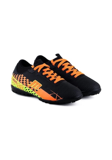 M.p. 231-1138 Mr Erkek Siyah-turuncu Çoraplı Halı Saha Futbol Ayakkabı - 40 Siyah