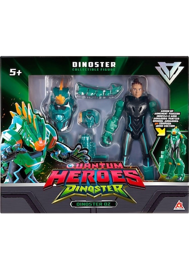 Dinoster Oz Zırhlı Aksiyon Figürü 20 Cm - İki Farklı Oyun Modlu Robot