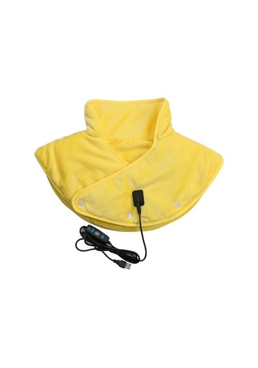 Besthome1 Elektrikli Isıtmalı Sarı Boyun Ve Sırt Masaj Aleti, Akıllı Şarj Edilebilir Sarı