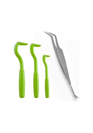 Geeksen Köpek Pire Çıkarıcı Seti: 3 Farklı Boyutlu Plastik Çekiç + 1 Çift Uçlu Paslanmaz Çelik Çekiç - Hayvanlar İçin Güvenli Ve Kolay Kullanim