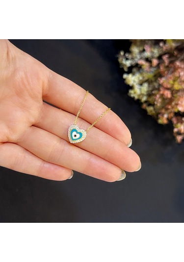 Stela Kalp Kolye Gümüş Sarı