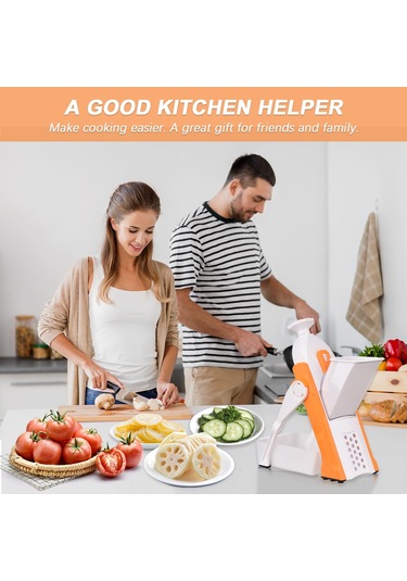 Güvenli Sebze Kesici Mutfak Için Ayarlanabilir Sebze Gri Gri