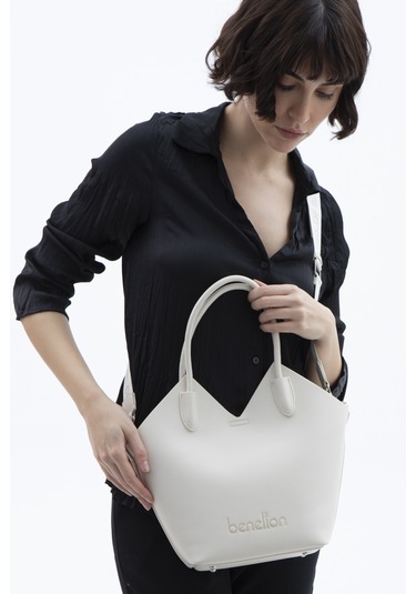Unıted Colors Of Benetton Kadın El Çantası Bnt 1518 Beyaz