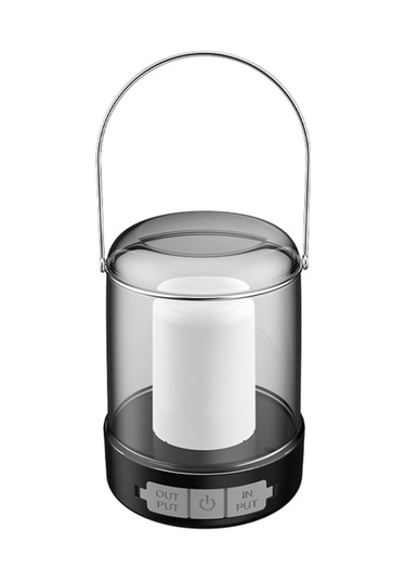 Skycıty Usb Şarjlı Manyetik Üçayaklı El Feneri - Su Geçirmez Kamp & Acil Durum Işığı Siyah