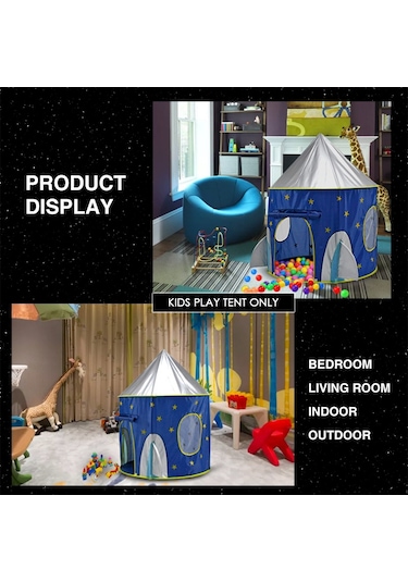 Tomshoo-çocuklar Erkek Çocuklar İçin Çadır Oyun Çadırı Ev Çocuk Yd26209 Mavi