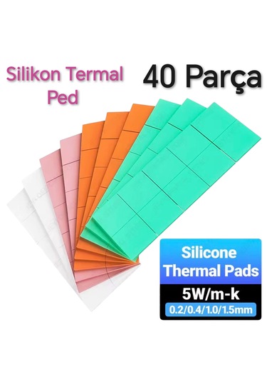 Global 40 Parça 4 Farklı Boyut Silikon Termal Ped Soğutucu
