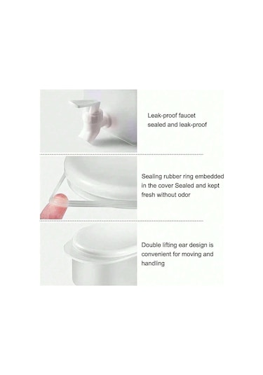 1 Adet Plastik İçecek Dispenseri Tıkaçlı, 1 Galon 3.5 Litre Konteyner, Buzdolabında Musluklu Soğuk Su Isıtıcısı Meyve Çaydanlığı