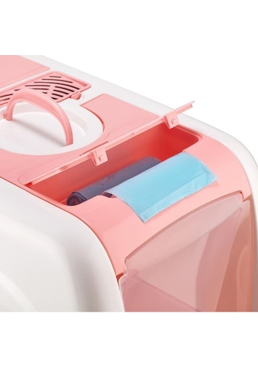 Mikopet Büyük Kapalı Kedi Tuvaleti Mor