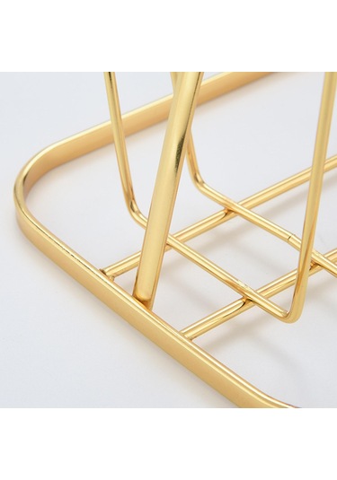 Oturma Odası İçin Şık Altın Metal Bardak Tutucu