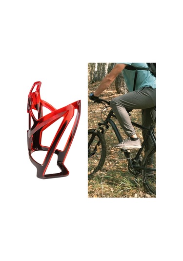 Suntek Bisiklet Su Şişesi Tutucu Pc Evrensel Montajlı İçecek Kırmızı
