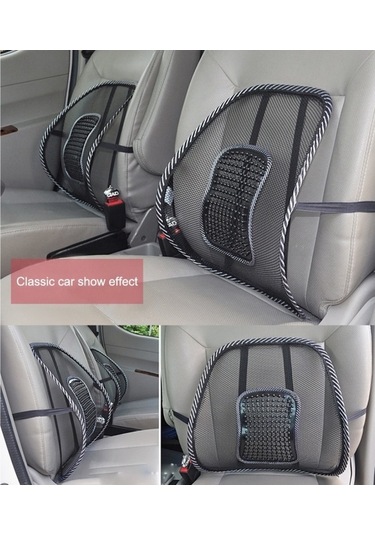 Araba Sezonu Evrensel Buz Süt Örgü Nefes Masaj Bel Yastık Minderi