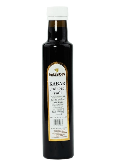 Hekimbey Kabak Çekirdeği Yağı 250 ML