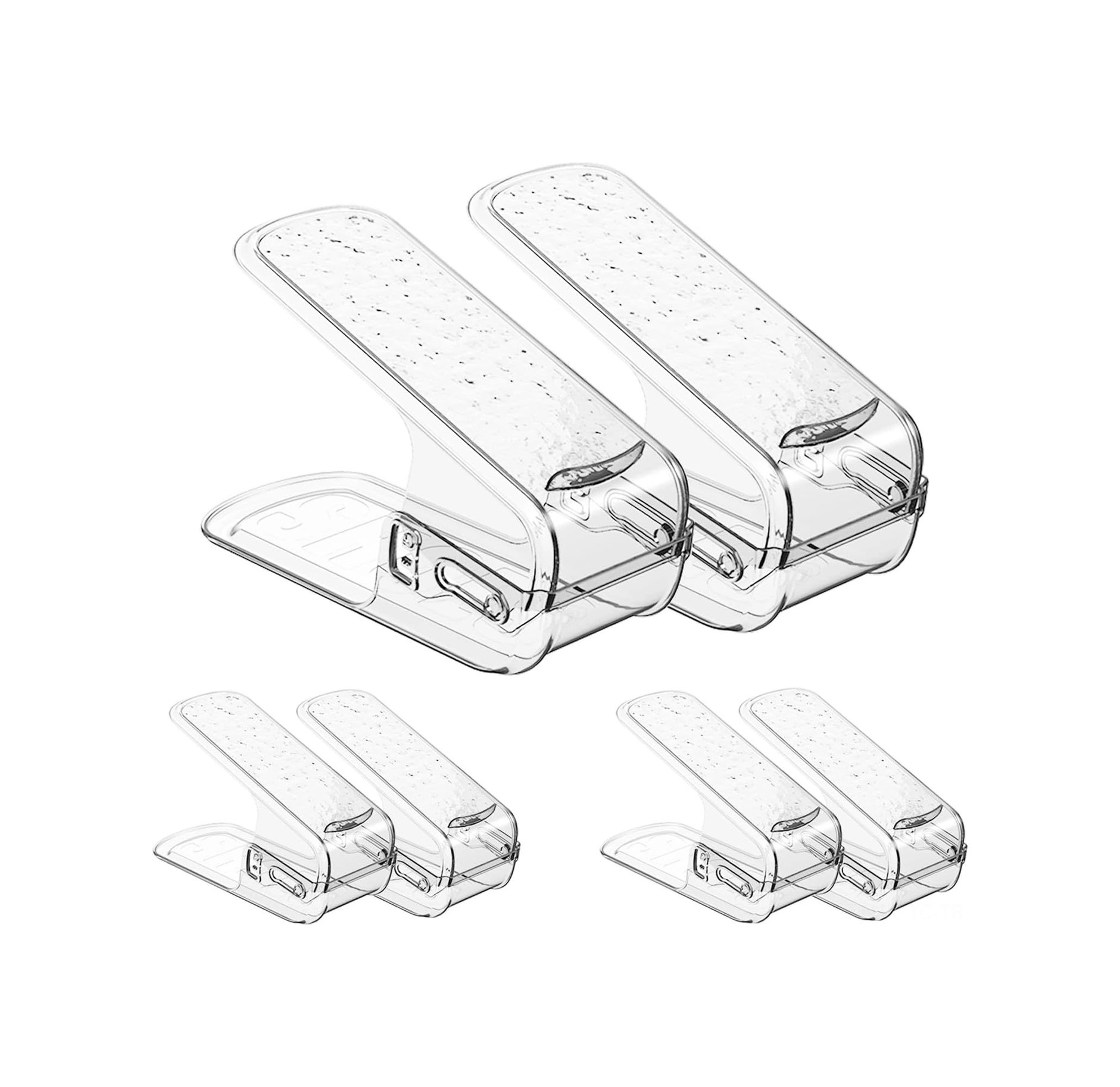 Skycity Şeffaf Ayarlanabilir Ayakkabı Rafı - Gardırop Boşluğunu Maksimize Eden Organizer 1 Adet ŞEFFAF
