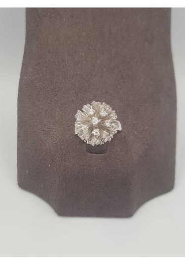 Vog İtaly Tasarım Karahindiba Çiçeği Model 925 Ayar Gümüş Sevgiliye,anneye,eşe,arkadaşa Yüzük