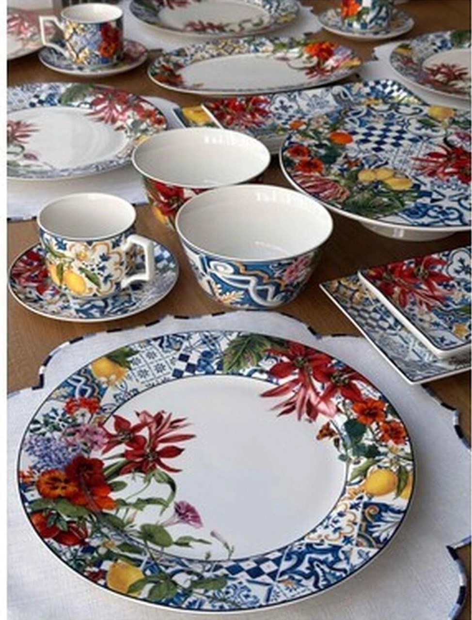 Kahvaltı Takımı Italy Garden 42 Parça 6 Kişilik Süt Beyazı