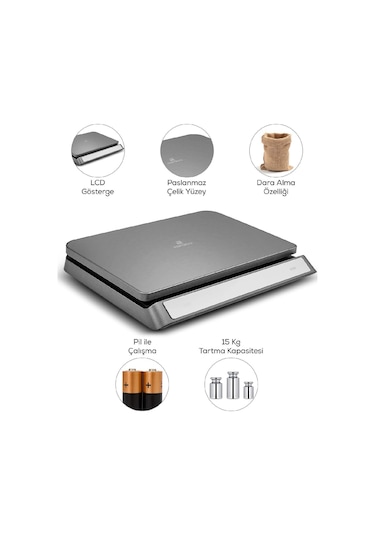 Karaca x Refika Scale Inox Mutfak Tartısı K2186