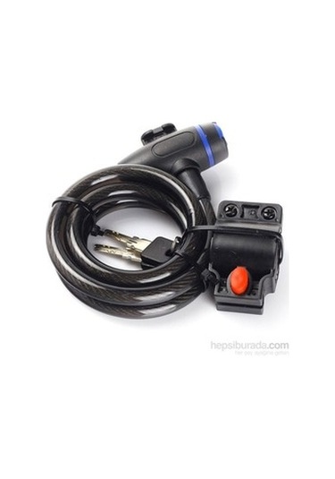 Zhongli Tonyon Ty-533 Anahtarlı Halat Kilit 12x1200 MM Siyah