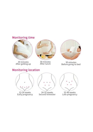 Kangvka Evde Kullanıma Uygun Pembe Fetal Kalp Monitörü - Yüksek Hassasiyetli Doppler Teknolojisi, Dış Ses Ve Kulaklık Desteği, Lcd Ekranlı Pil Yok