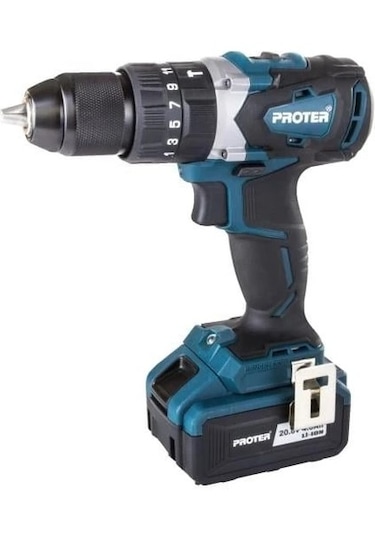 Proter PST 740 BL 20V 4.0 Ah Li-ion Çift Akülü Kömürsüz Darbeli Matkap Vidalama