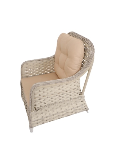 Force Rattan Bahçe Oturma Grubu 861 Rehome Krem