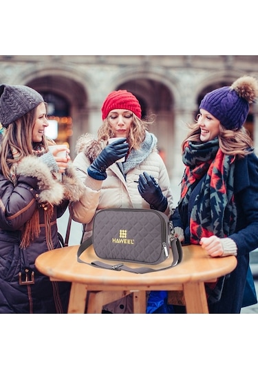 Didadodo Usb Isıtmalı Çok Amaçlı Taşınabilir El Çantası - 4 Zamanlı Ayarlanabilir Sıcaklık Siyah Siyah