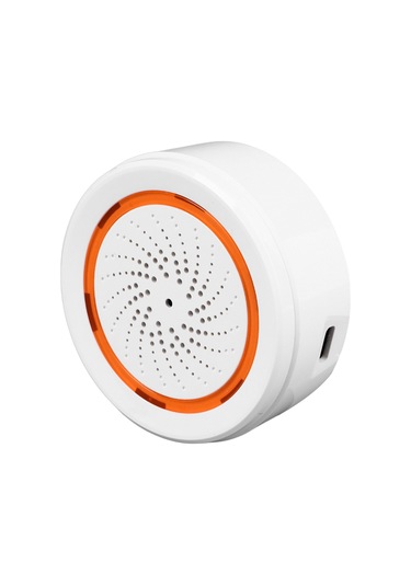 Akıllı İç Mekan Ses Ve Işık Alarmı Usb Pil Çift Güç Kaynağı Ofisler Mağazalar Evler İçin Akıllı Alarm