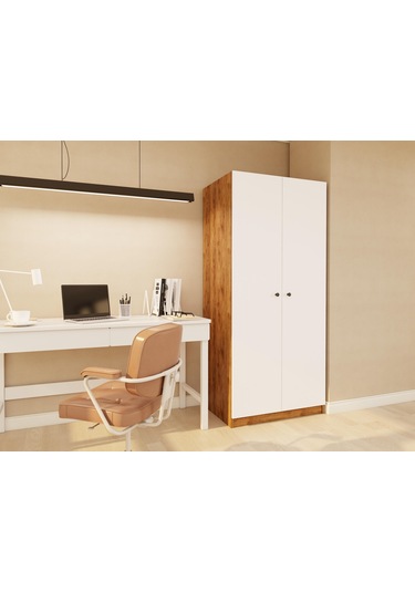 Fırtına 2 Kapaklı Gardırop Amalfi Rengi