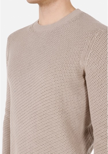 Colins Bej Erkek Kazak Cl1072642 Q1.v2 Beı Bej